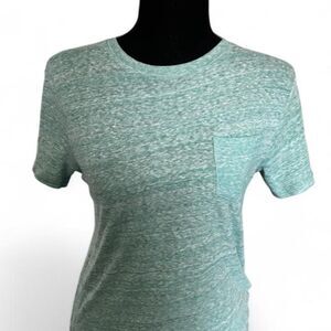 Cherokee Kids Heathered Teal Short Sleeve Pocket Tee - Size M